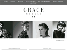 Tablet Screenshot of grace-models.com